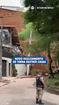 Novo deslizamento de terra destrói casas em Juiz de Fora