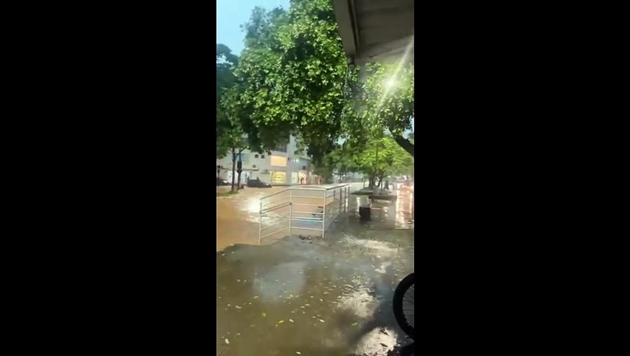 Rio Pomba transborda, e Cataguases fica debaixo dágua; veja