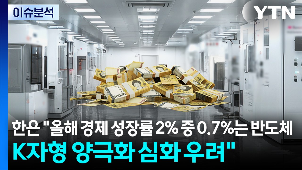 [스타트 경제] 한은 "올해 경제 성장률 2% 중 0.7%는 반도체...K자형 양극화 심화 우려" / YTN