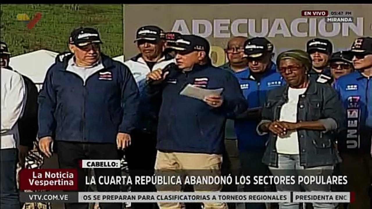 Vpdte. Sec. Diosdado Cabello resaltó que la entidad ha alcanzado los 433 Cuadrantes de paz