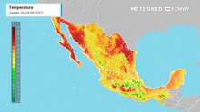 Jueves 26 de febrero: vientos de 60 km/h y calor al Noroeste en contraste con una noche gélida al centro