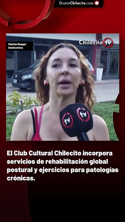 El Club Cultural Chilecito incorpora servicios de rehabilitación global postural y ejercicios para patologías crónicas.