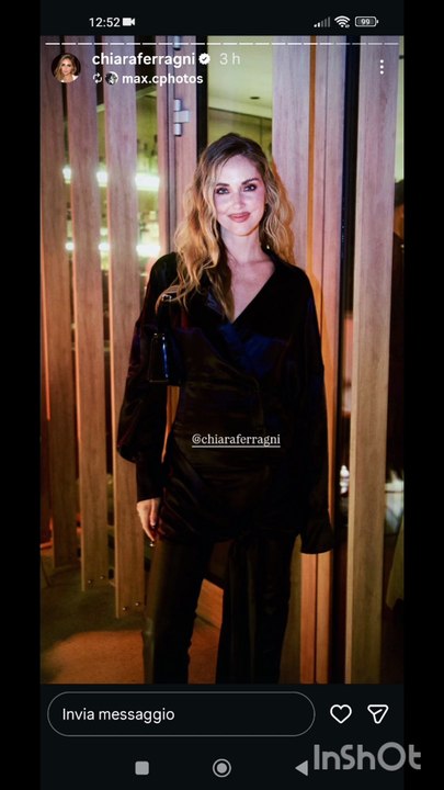 Chiara Ferragni story alle sfilate di moda