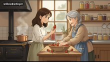 Rain on the Cottage Roof  Making Strawberry Jam with Grandmother
