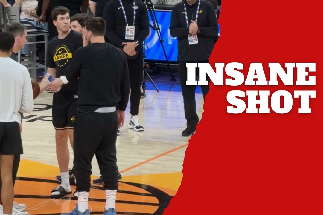 Austin Reaves shocks Luka Doncic with deep hook shot and hilarious reaction