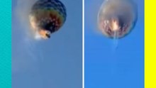 Tragedia en Brasil: globo aerostático se incendia en pleno vuelo