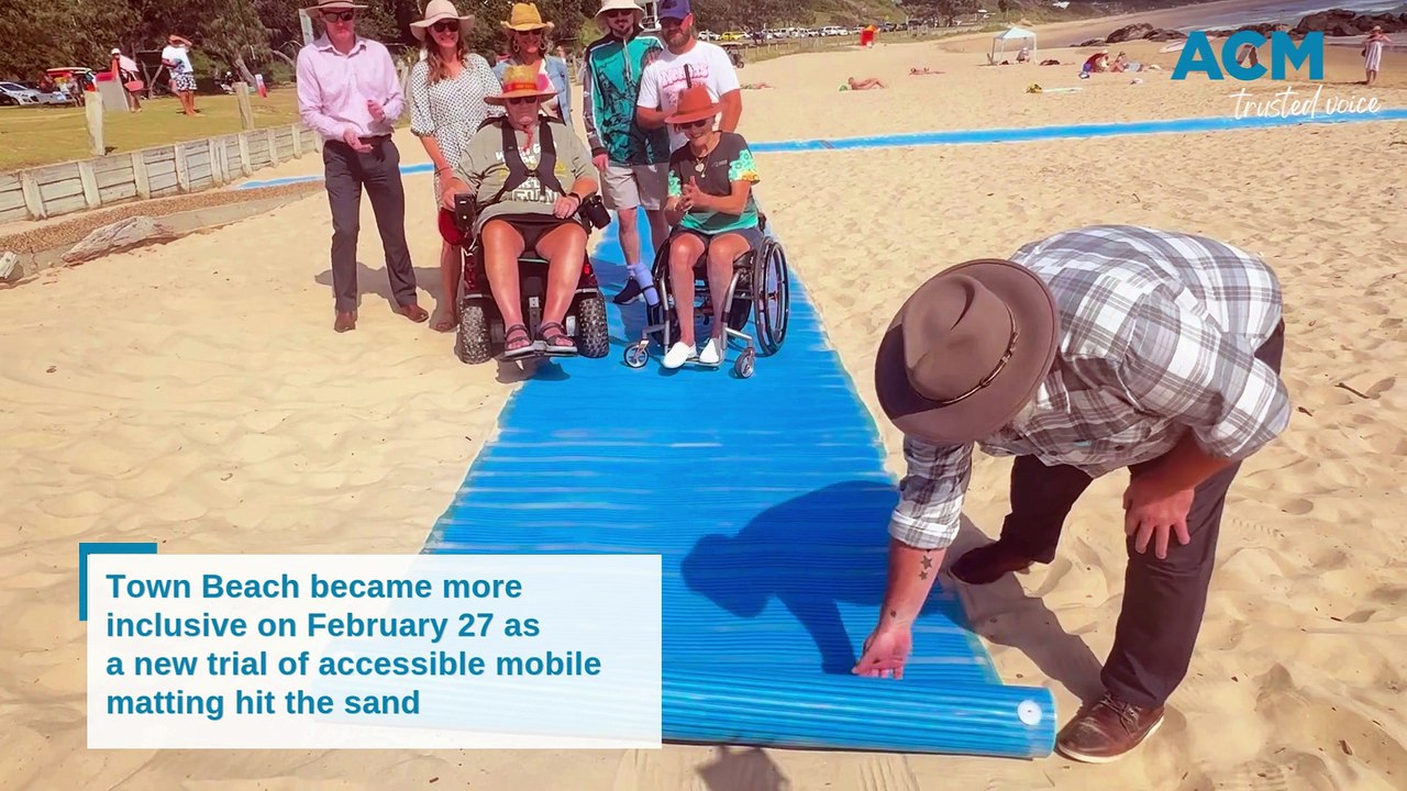 New accessible matting trial for Town Beach