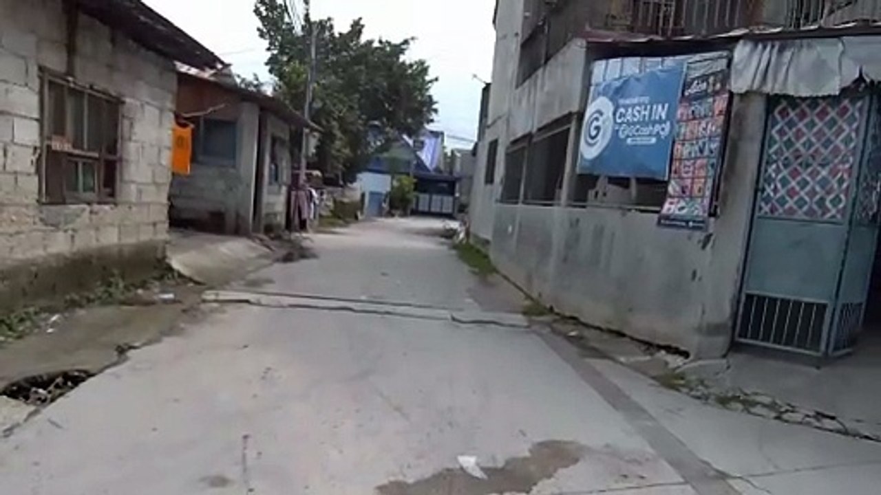 Concrete Houses Along Paralaya Street in Santo Tomas, Pampanga, Philippines