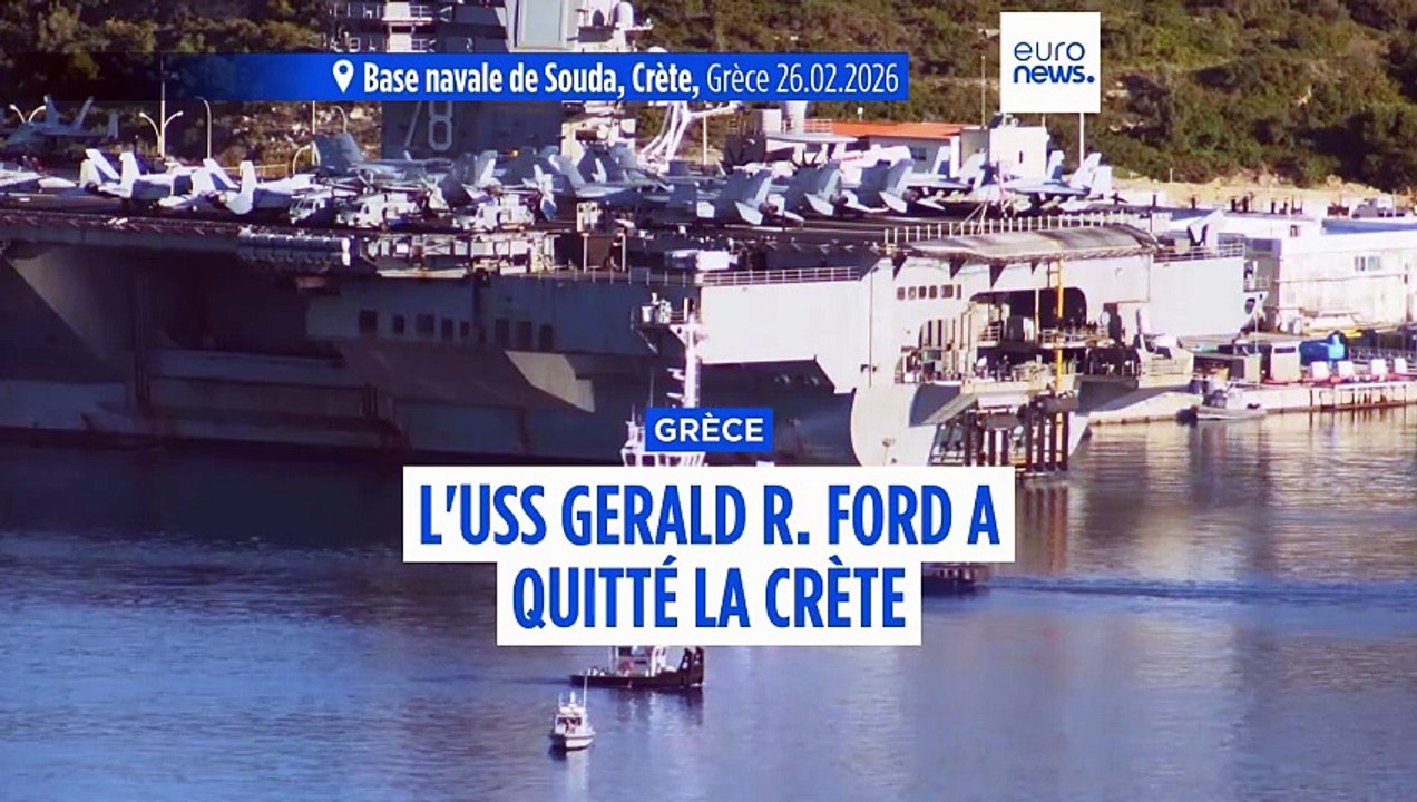 L'USS Gerald R. Ford a quitté la Crète
