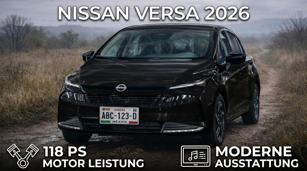 2026 Nissan Versa – Mehr Komfort, mehr Features