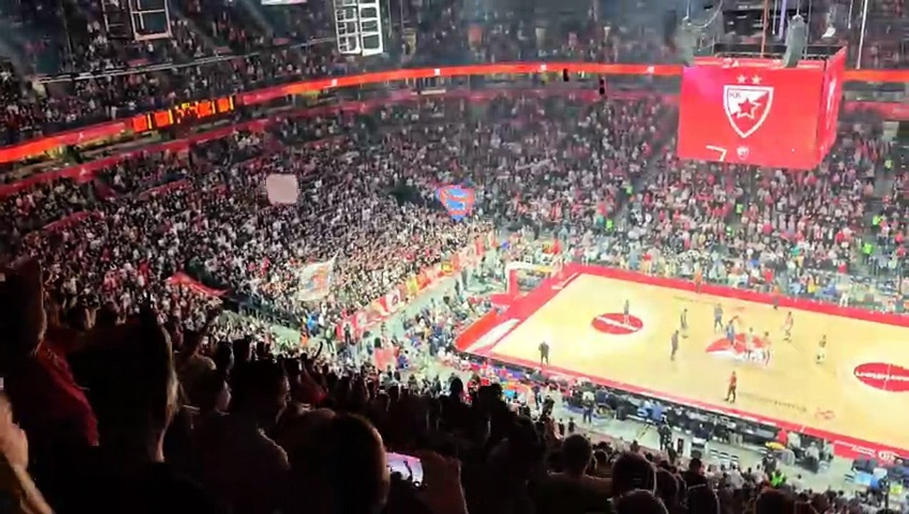 Crvena zvezda vs Anadolu Efes 91:81 Highlights from the stands / Fans reactions