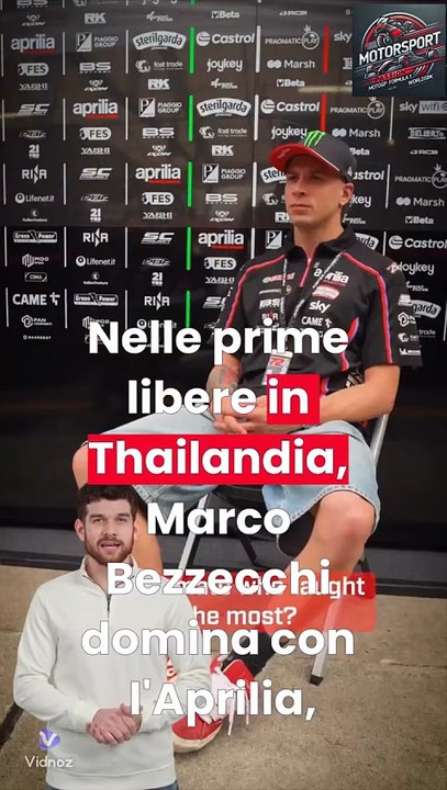 Bezzecchi vola a Buriram! 🏍️🔥 #bezzecchi #aprilia #motogp