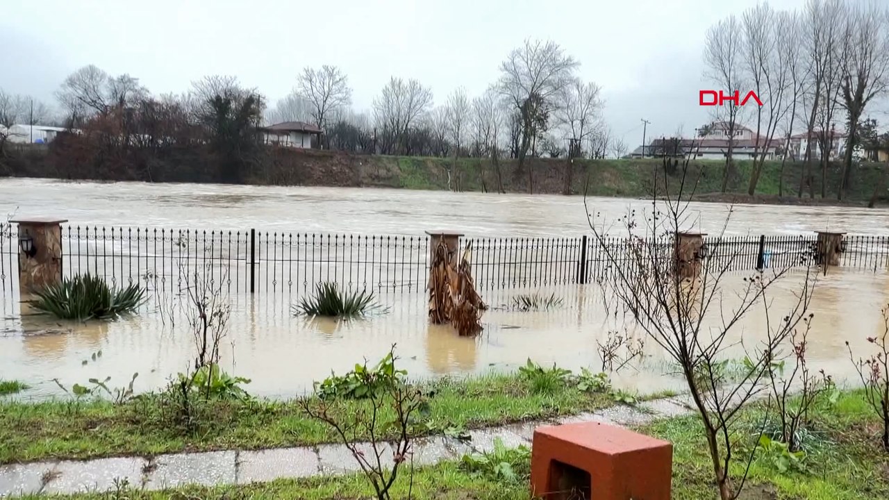 Bartın Irmağı’nda su seviyesi 3 metre yükseldi