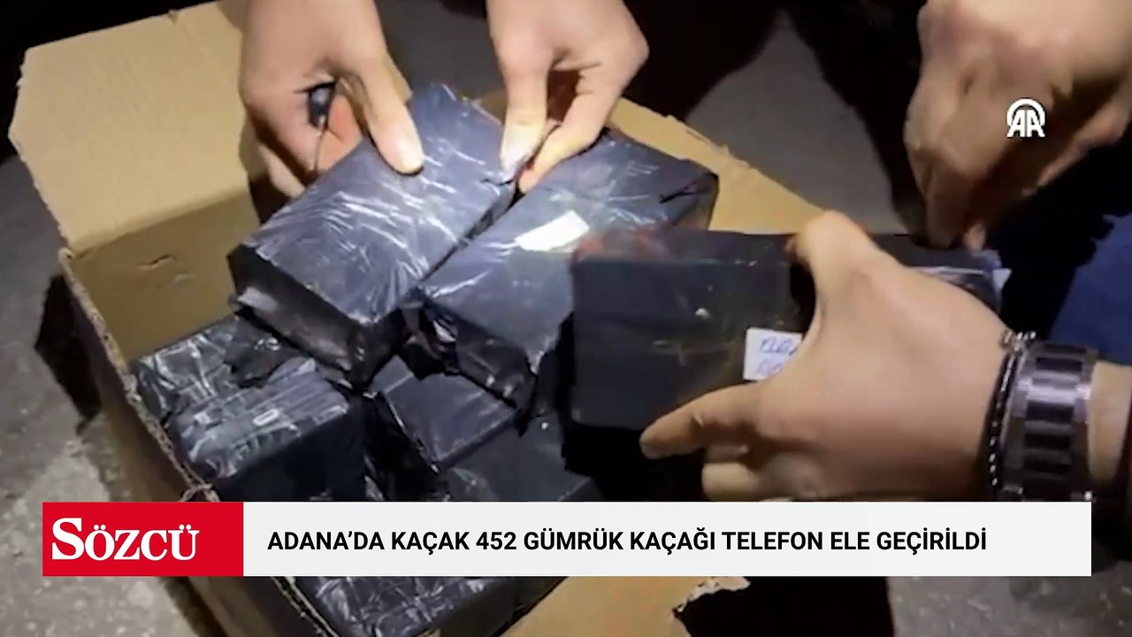 Adana'da gümrük kaçağı 452 cep telefonu ele geçirilen otobüsün sürücüsü tutuklandı