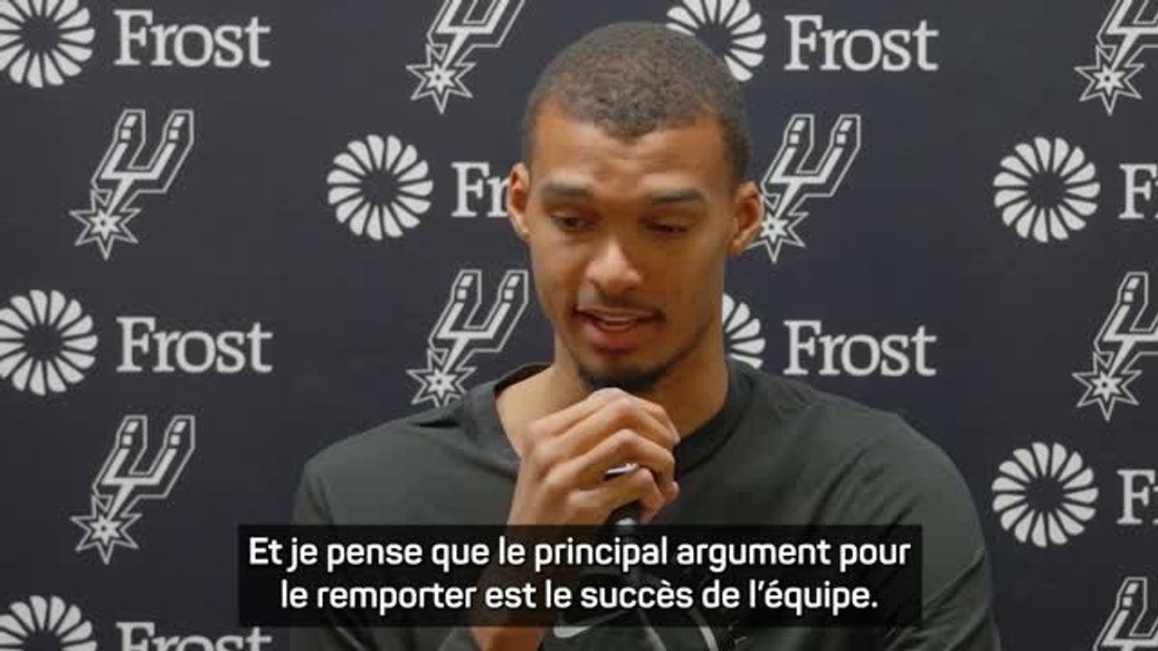 Spurs - Wembanyama : "Je sais que je suis dans les conversations MVP"