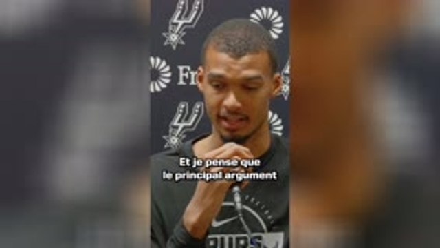 Spurs - Wembanyama : Je sais que je suis dans les conversations MVP