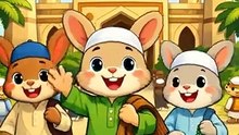 Cute Rabbits Going to Mosque for Jumma Prayer
