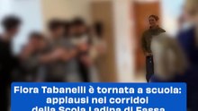 Flora Tabanelli è tornata a scuola: applausi nei corridoi della Scola Ladina di Fassa