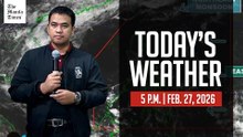 Today's Weather, 5 P.M. | Feb. 27, 2026