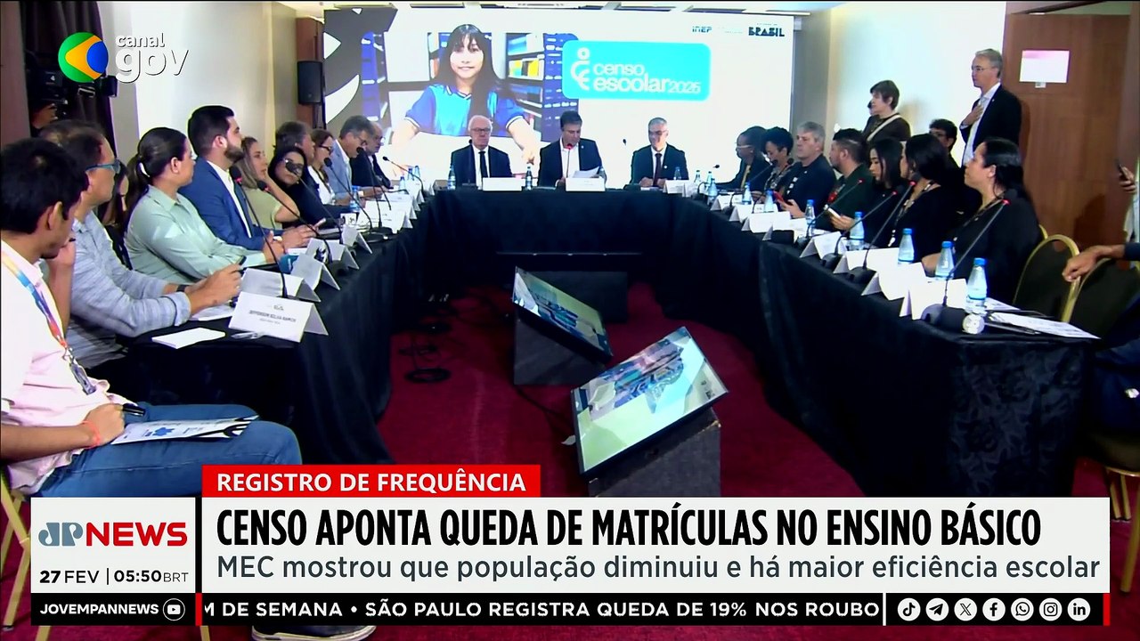 Censo registra queda de 1 milhão de matrículas na educação básica