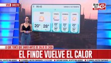 Viernes parcialmente nublado con una máxima de 28°