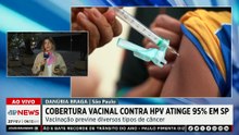 Cobertura contra HPV atinge 95,8% em São Paulo
