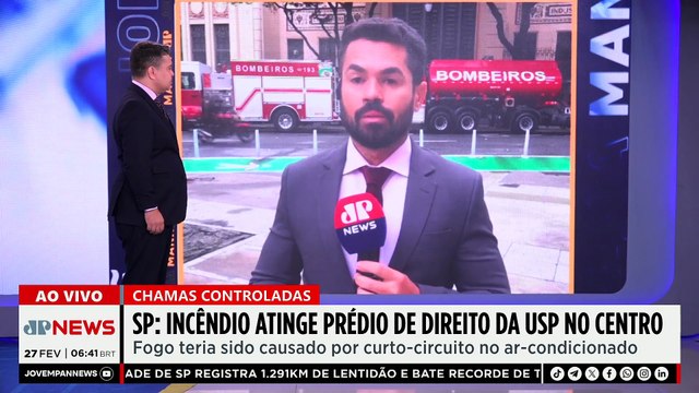 Incêndio atinge prédio da Faculdade de Direito da USP
