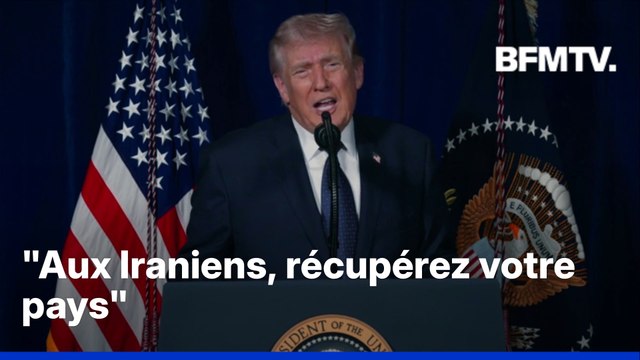 Donald Trump appelle les Iraniens à récupérer leur pays
