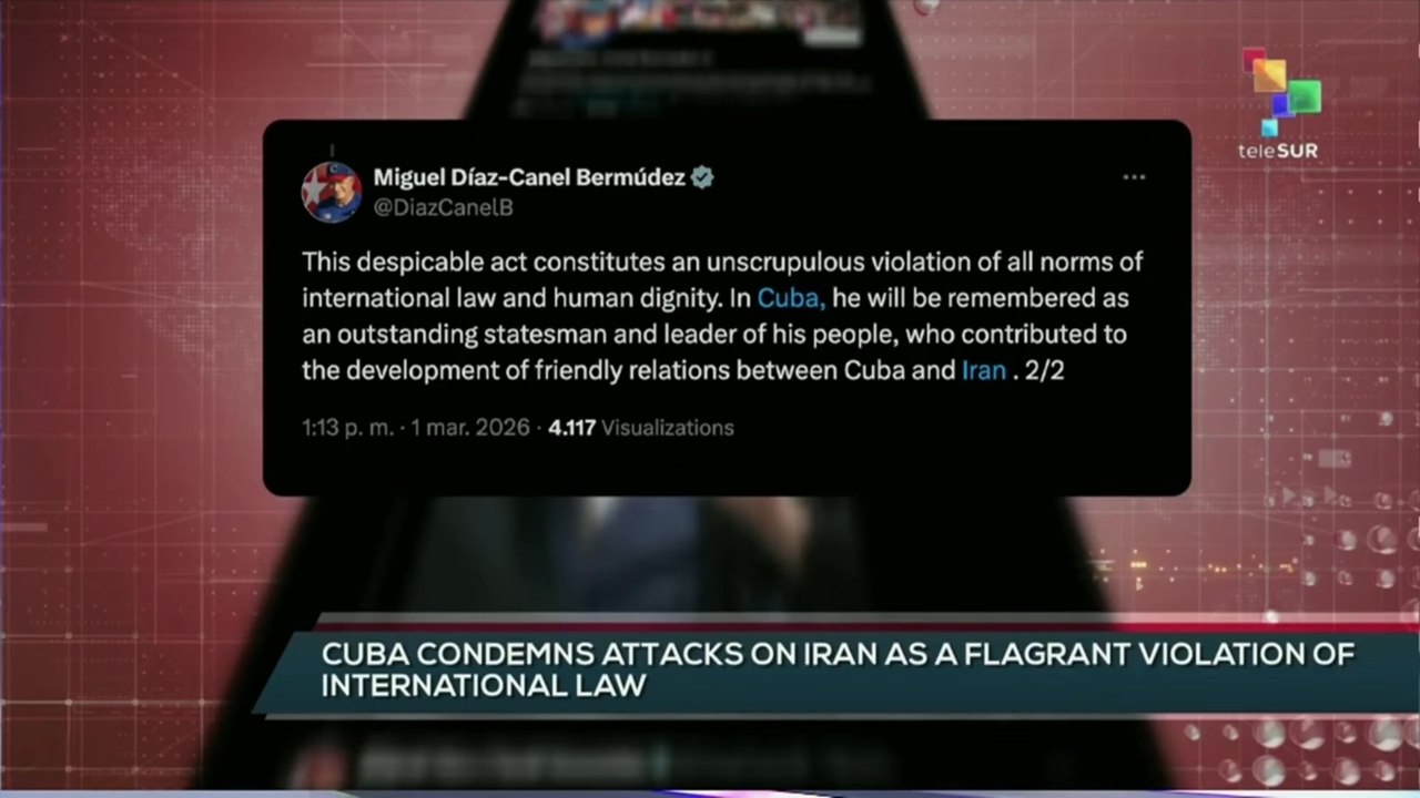 Cuban president extends condolences to Iranians after killing of Supreme Leader