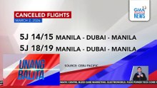 Cancelled flights (March 2, 2026) | Unang Balita