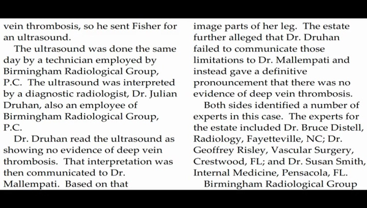 Birmingham Radiological Group MD Who Missed Million Dollar Injuries In My CT Sued After Patient Dies
