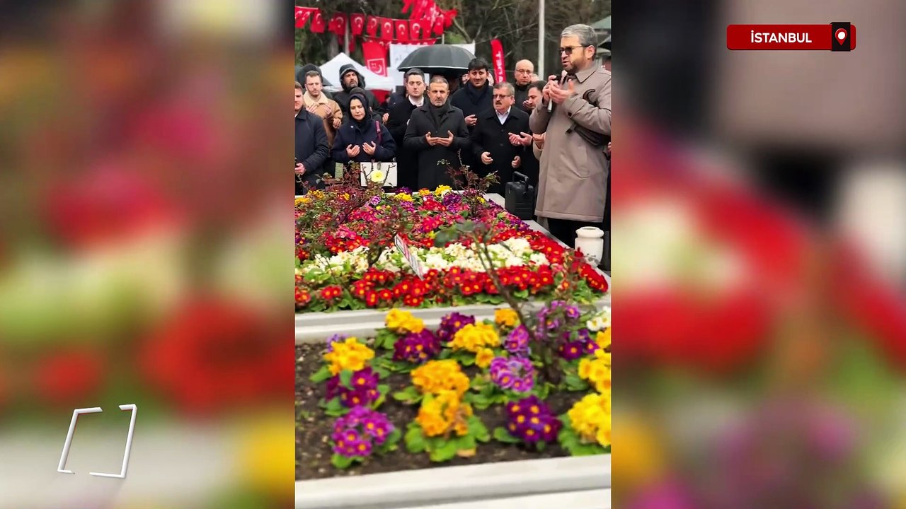 Necmettin Erbakan AK Parti İstanbul İl Başkanlığınca mezarı başında anıldı