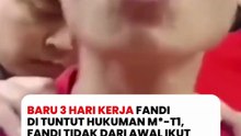 Baru 3 hari kerja Fandi, ditangkap karena membawa 1,9 ton ub45