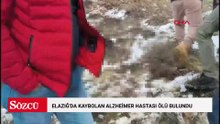 Elazığ'da kaybolan Alzheimer hastası ölü bulundu