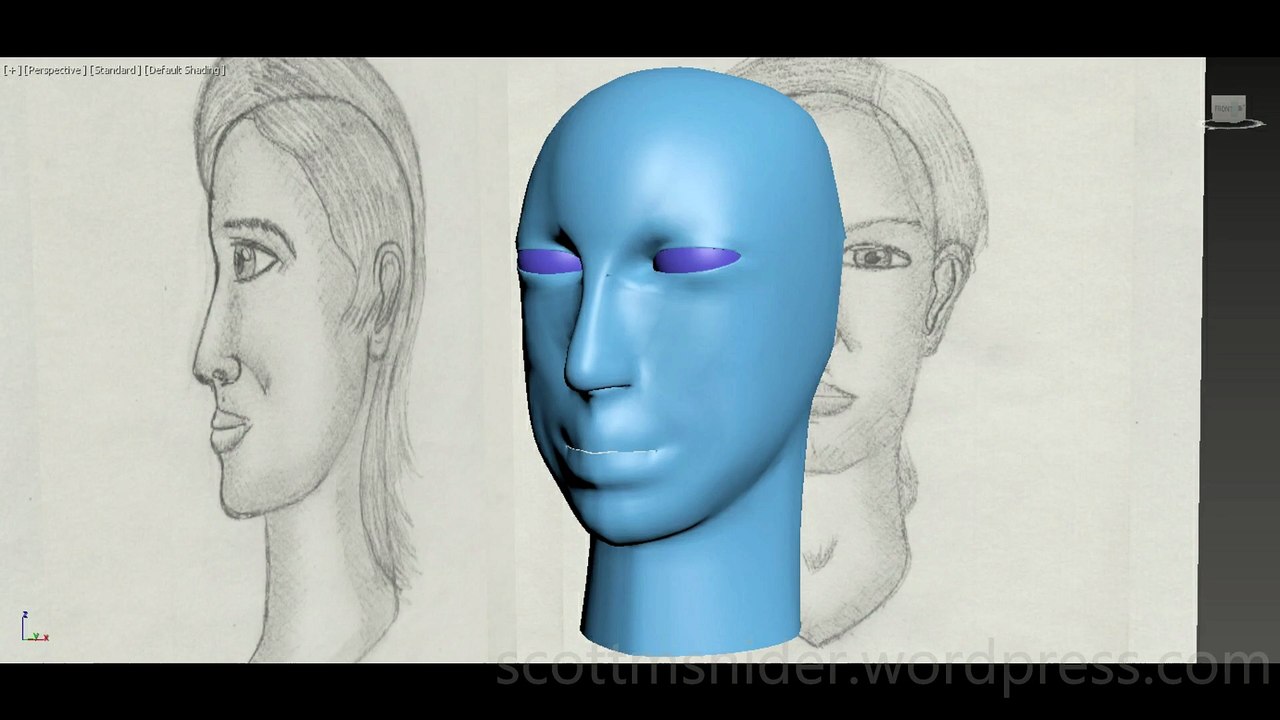 Treliving: 3DS MAX Practice Polygon Modeling Head Model Video #79 (02-27-2026)