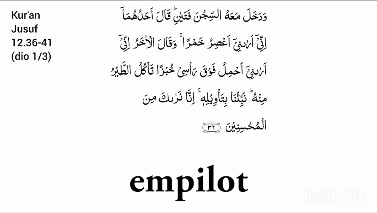 emDIN - Kuran Jusuf 12.36-41 dio 1/3