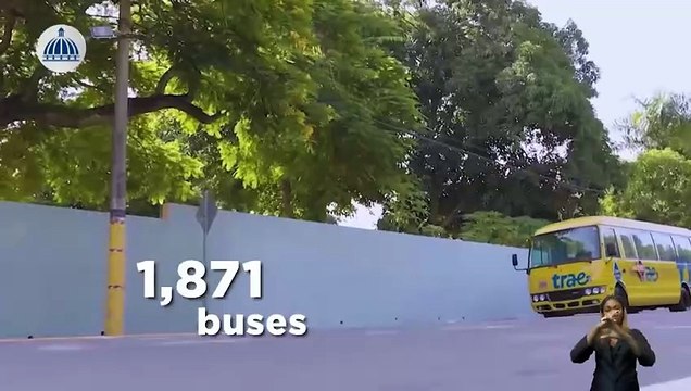 Luis Abinader resalta avances del transporte escolar TRAE con 1,871 autobuses en la Rendición de Cuentas