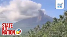 2 beses na pagdaloy ng uson at lava front collapse, naitala ng PHIVOLCS sa Bulkang Mayon | SONA
