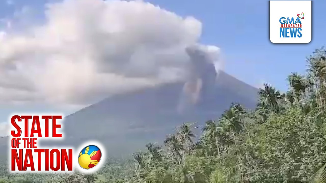 2 beses na pagdaloy ng uson at lava front collapse, naitala ng PHIVOLCS sa Bulkang Mayon | SONA