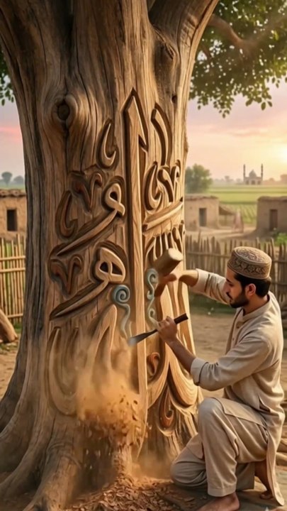 Beautiful Allah name art
