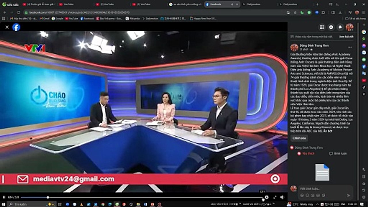 Chào buổi sáng 13-3-2023;Trích đoạn:Trước giờ lễ trao giải Oscar - VTV24-FACEBOOK