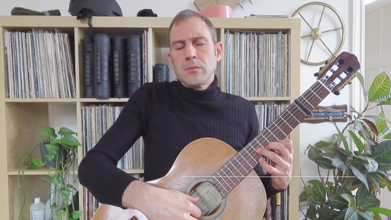 Gnossienne No. 1 - for Guitar in the original key of F minor