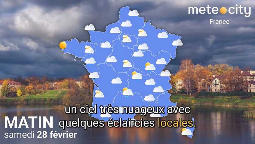 Bulletin météo France du samedi 28 février 2026