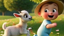 Cute Baby Feeding a Baby Goat 🐐💚 | Adorable Animal Moment | Cute Animation Short