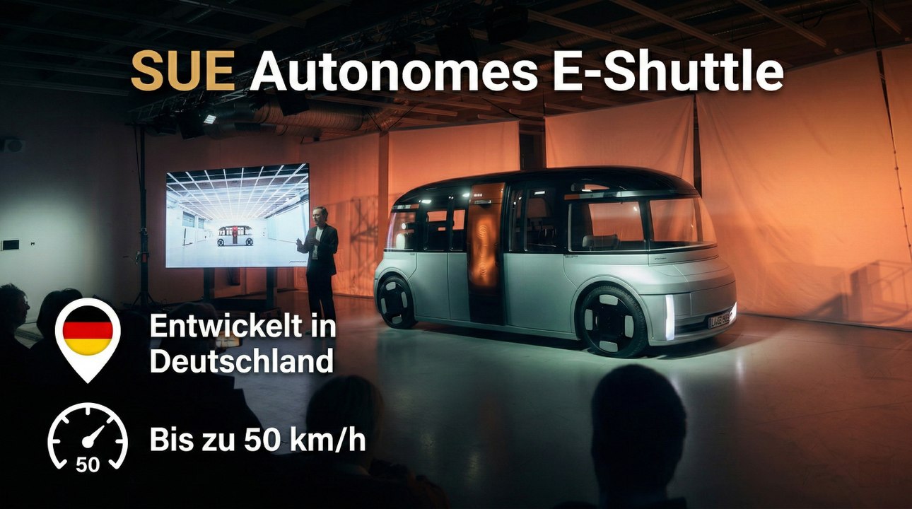 SUE Self-Driving Urban E-Shuttle mit 48-Volt-Plattform