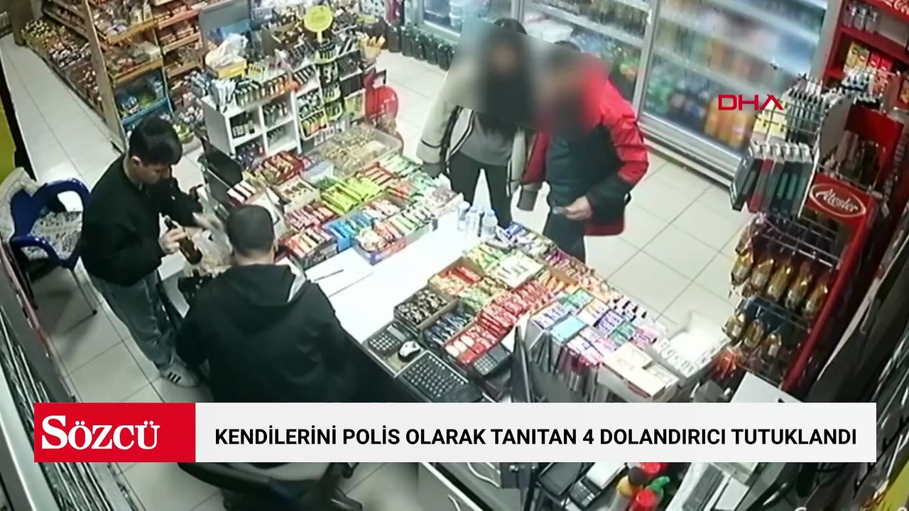 Kendilerini polis olarak tanıtan 4 dolandırıcı tutuklandı