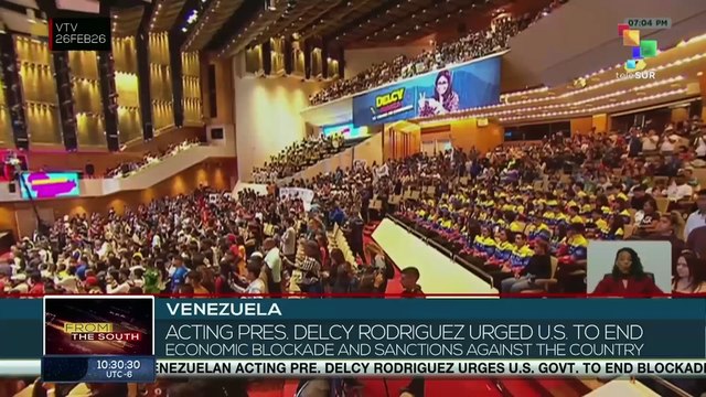 FTS 12:30 27-02: Venezuelan Acting pres. urges U.S. to end economic sanctions