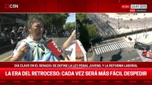 Tensión entre la Policía y los manifestantes en el Congreso