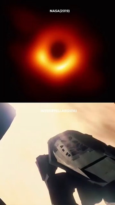 First image of a Black hole by #Nasa and Christopher Nolan’s Black hole in #Interstellar 🚀