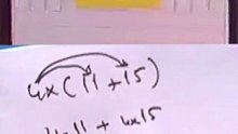 İşlemlerle Cebirsel Düşünme - Dağılma Özelliği ile İşlem Yapma - 5. Sınıf Matematik #Shorts